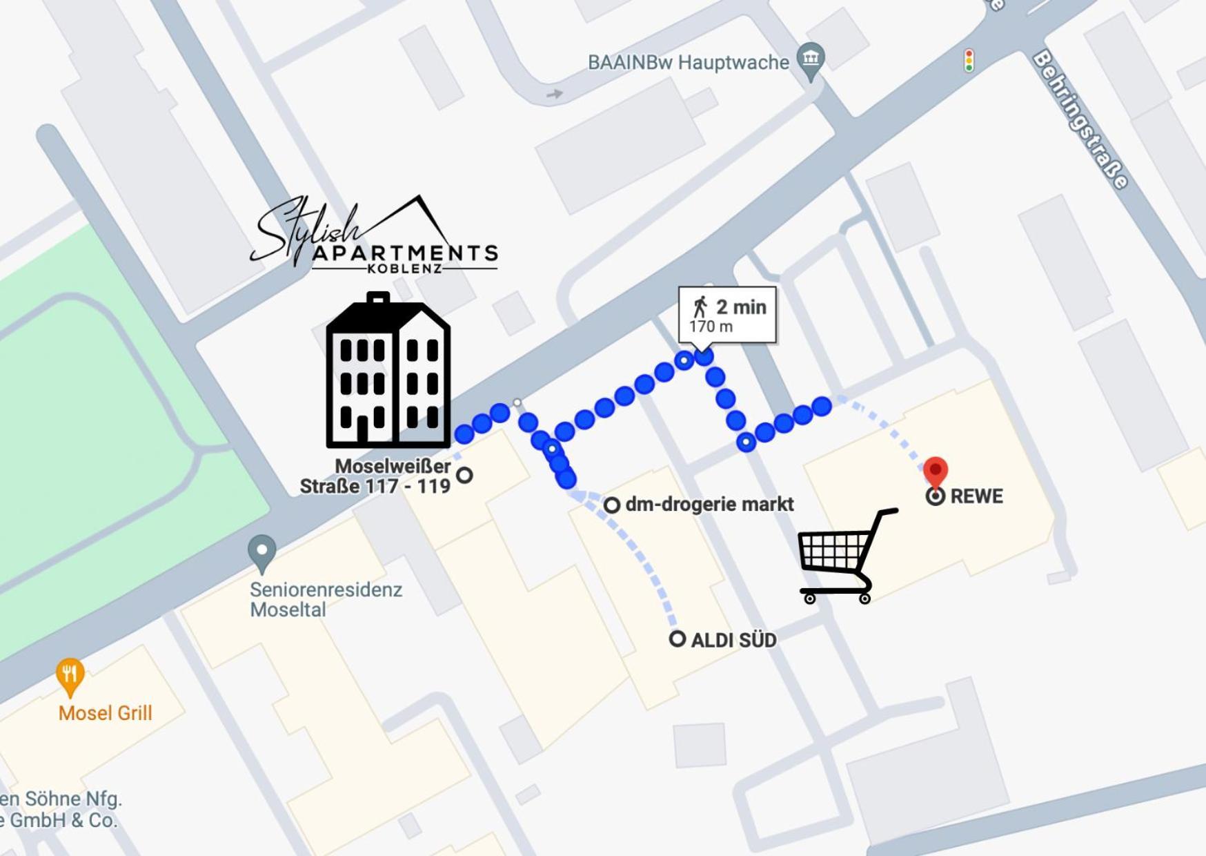 Modern Apartment - Fuer Freunde & Familien, Stadtnah, Parkplatz, E-Ladestation, Gitterbox Fuer Fahrraeder, Fitnessstudio, Digitale Gaestemappe Mit Restaurant- Und Unternehmenstipps Koblencja Zewnętrze zdjęcie